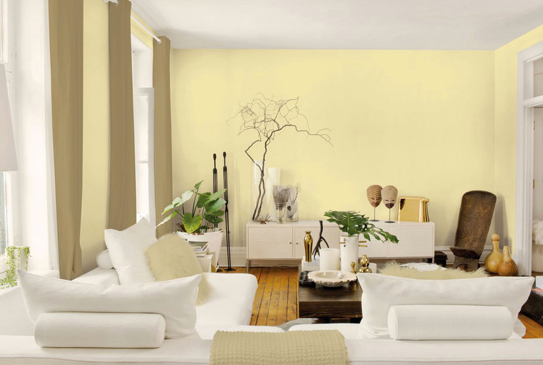 Gam màu sơn nội thất tươi sáng cho phòng khách